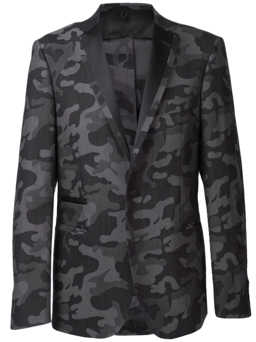 Lyst - Tonello Camouflage Print Blazer in Gray for Men