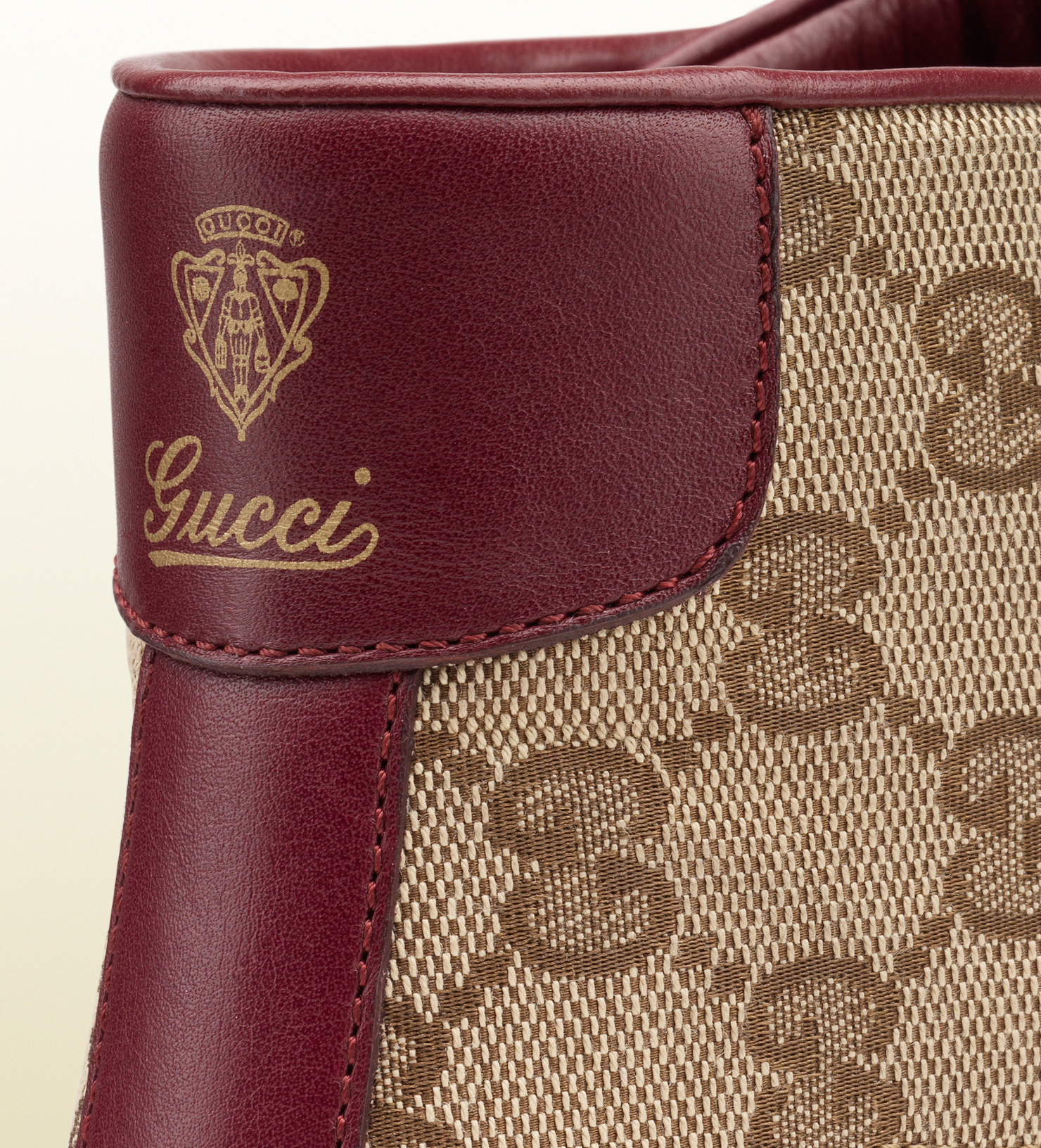 Lyst Gucci Brooklyn Original Gg Canvas Hightop Sneaker in Red for Men