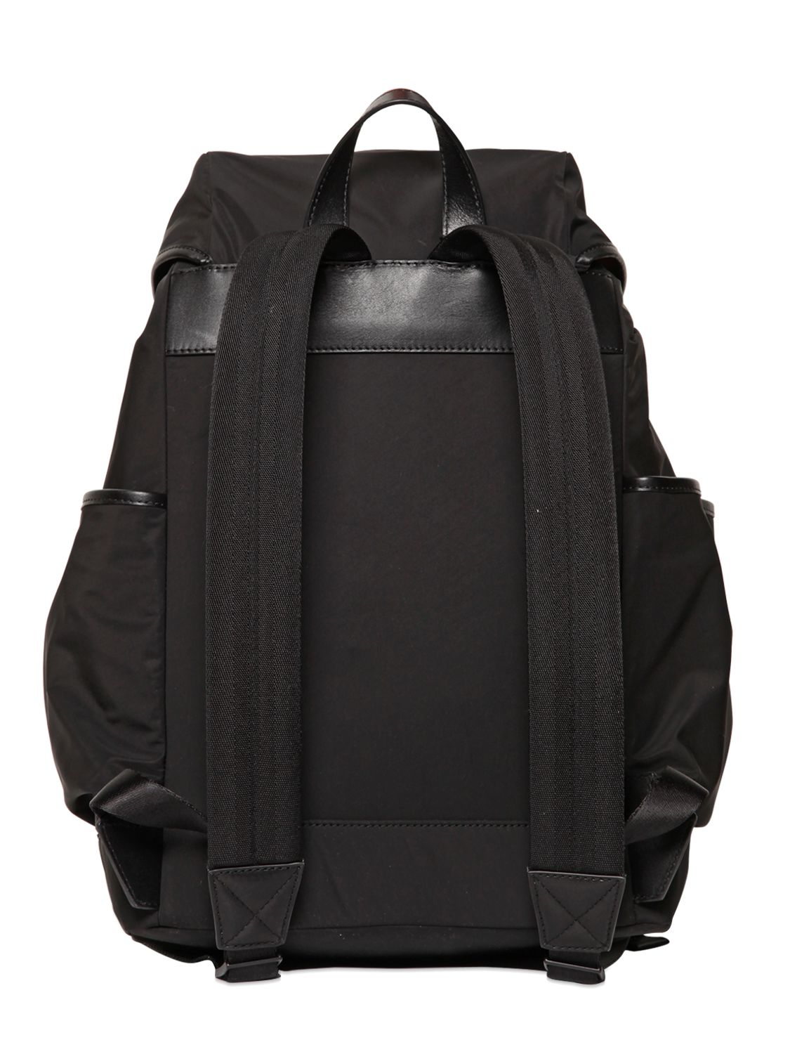 Burberry Techno Canvas Backpack in Black for Men | Lyst