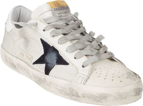 Golden Goose Deluxe Brand Dirty Superstar Sneakers in White | Lyst