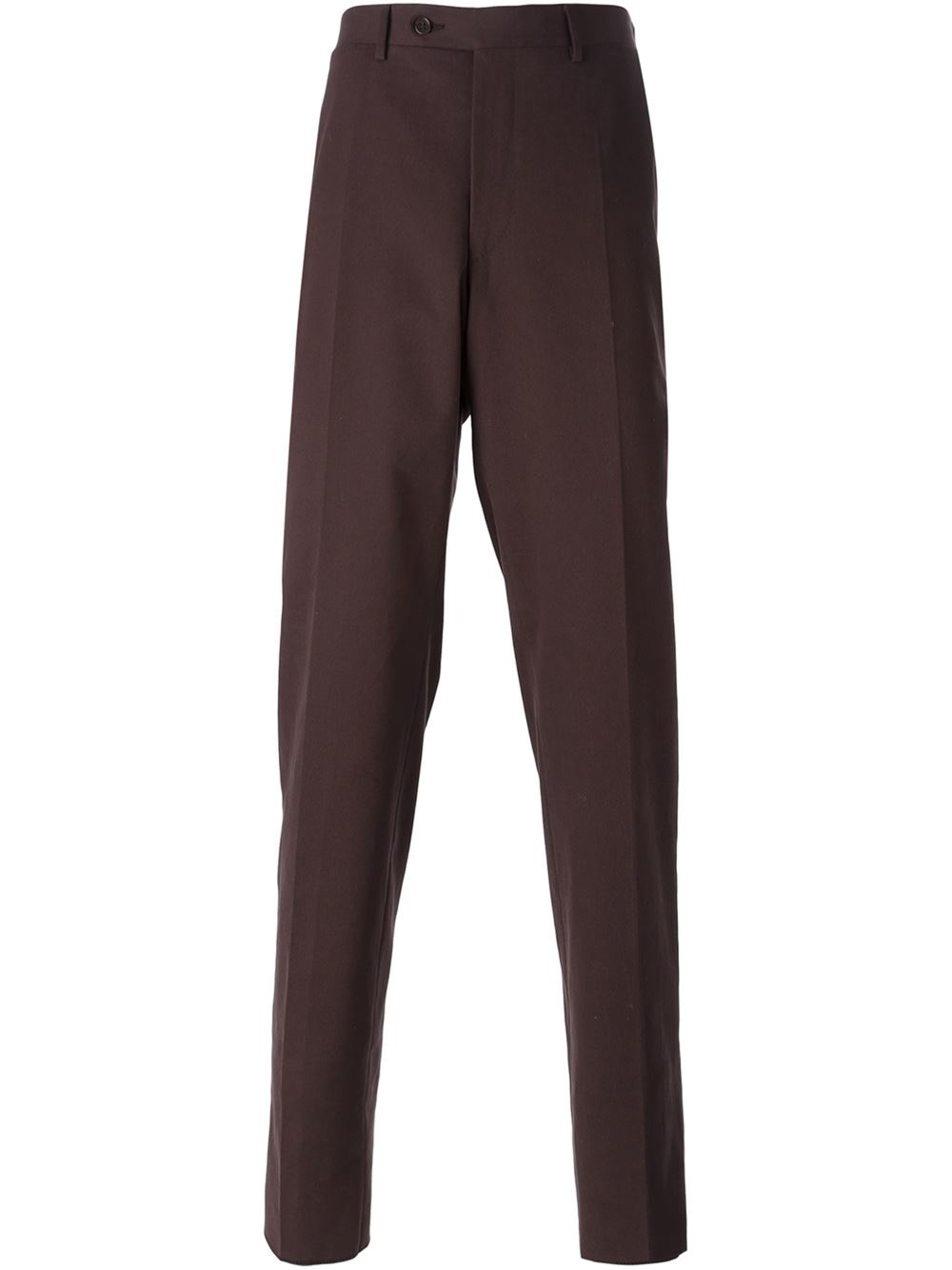 Lyst - Canali Fine Corduroy Trousers in Red for Men