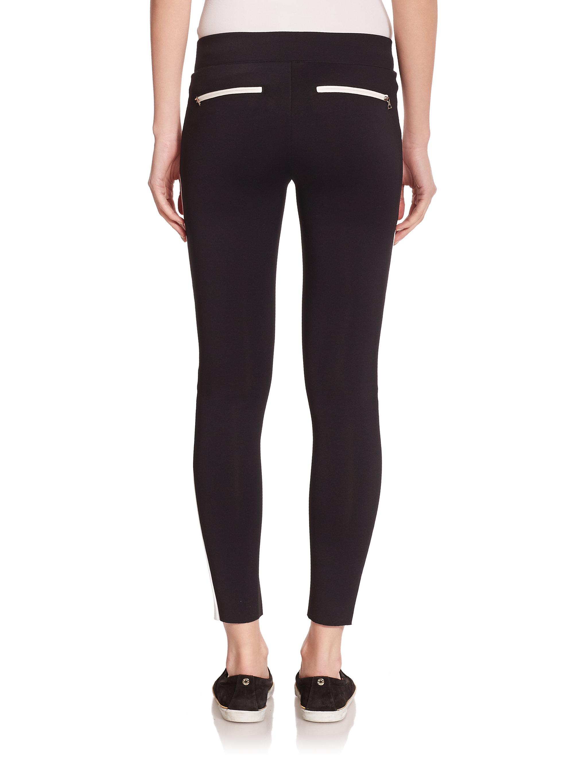 J brand Edge Carrillo Tuxedostripe Leggings in Black Lyst