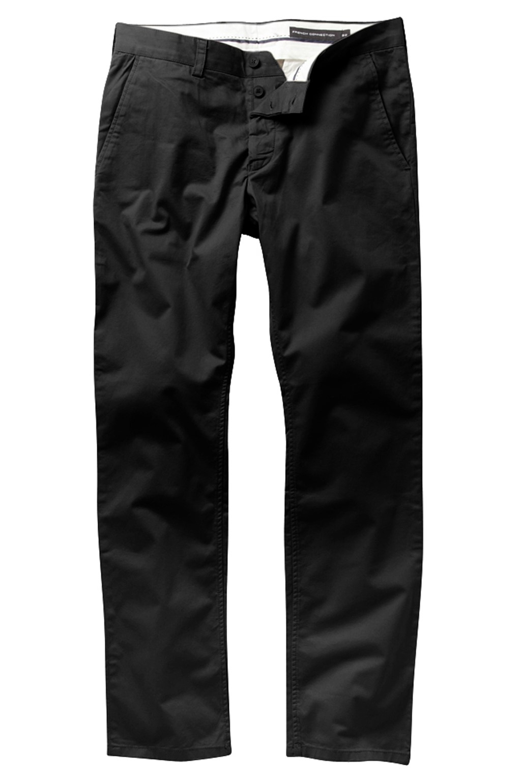 black slim chinos mens