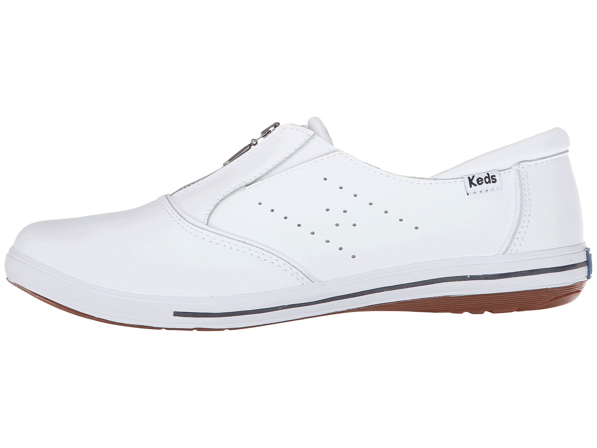Lyst - Keds Pacey Zip Smooth Leather in White