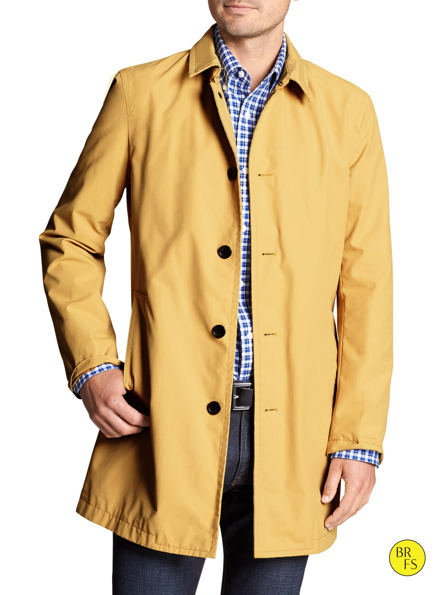 Lyst Banana Republic Factory Khaki Mac Jacket In Yellow For Men 6447