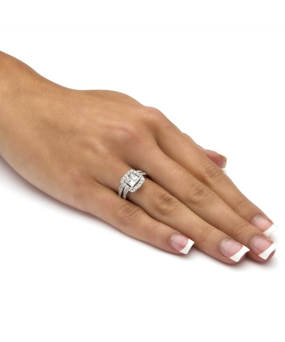 Palm beach wedding ring sets