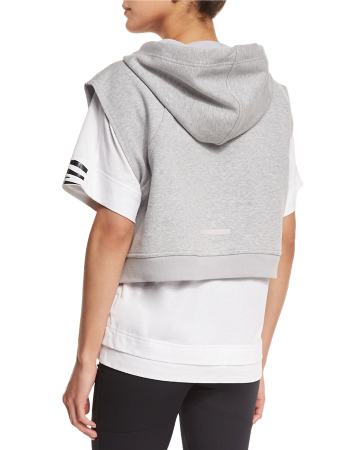 adidas by stella mccartney cropped hoodie