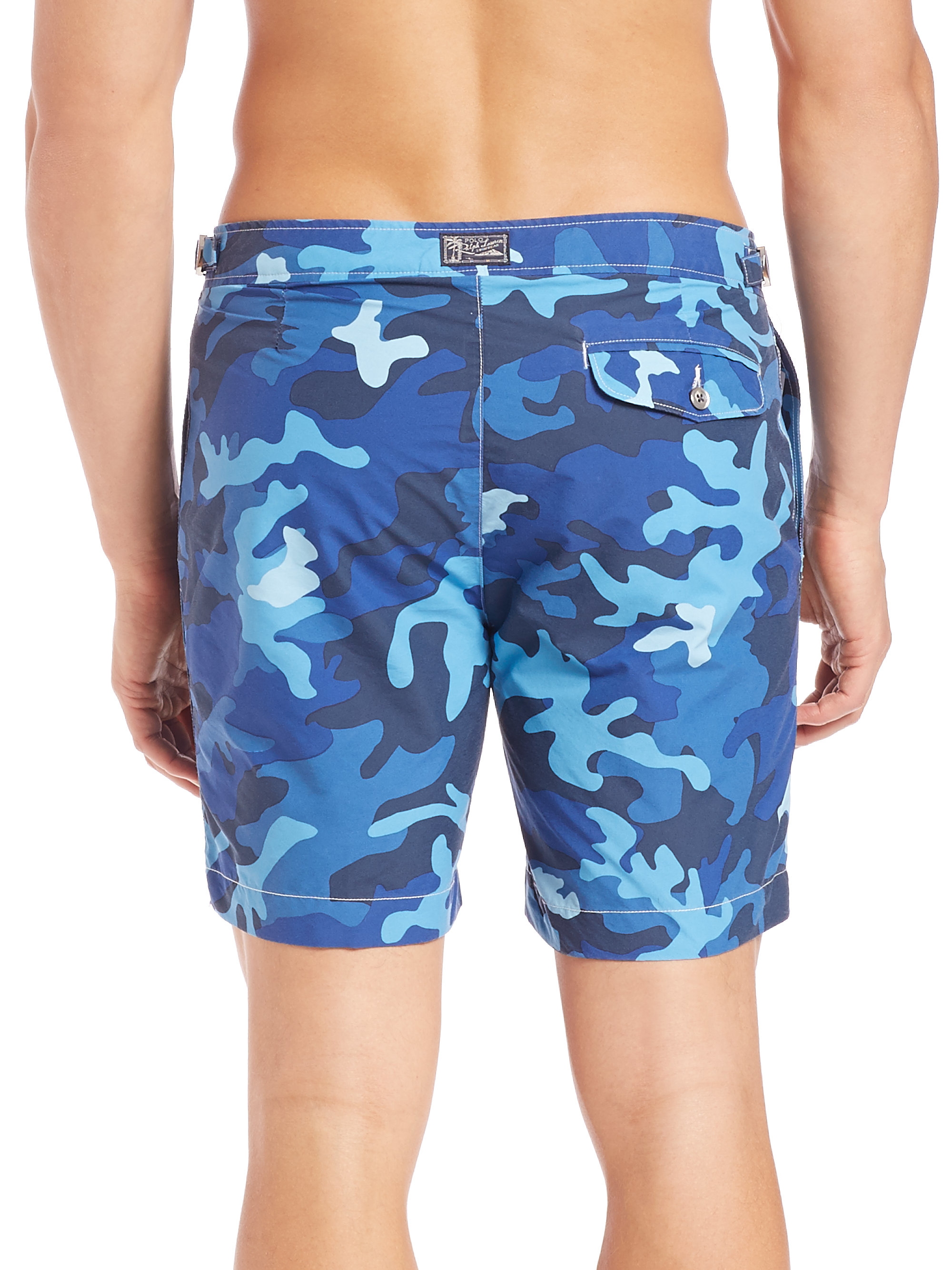 polo camo swim trunks