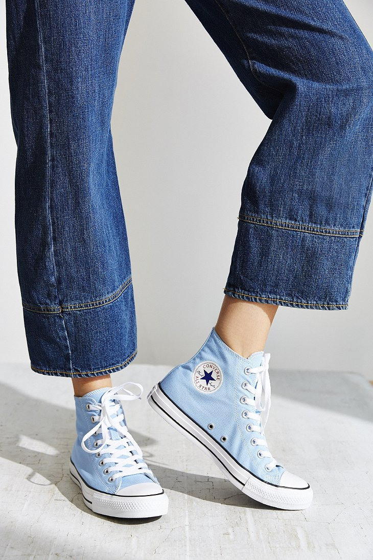 Lyst - Converse Chuck Taylor All Star Seasonal High Top Sneaker in Blue