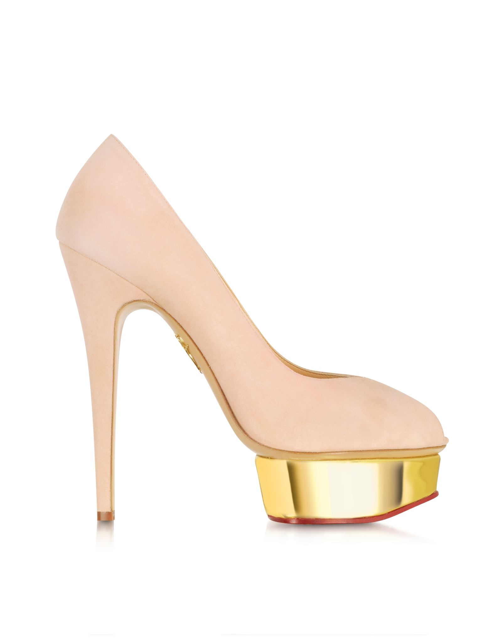 open toe blush heels