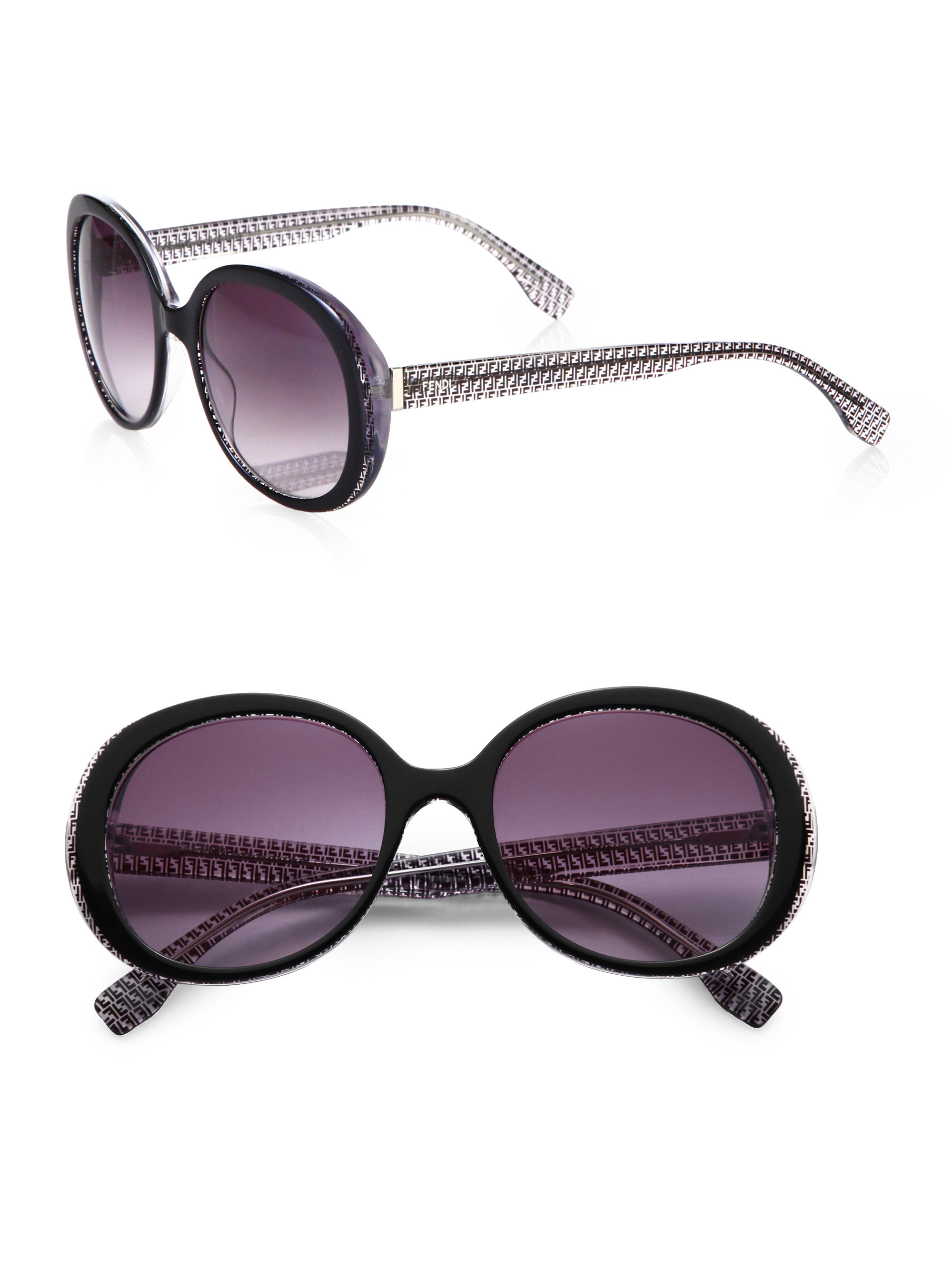 fendi oversized round sunglasses