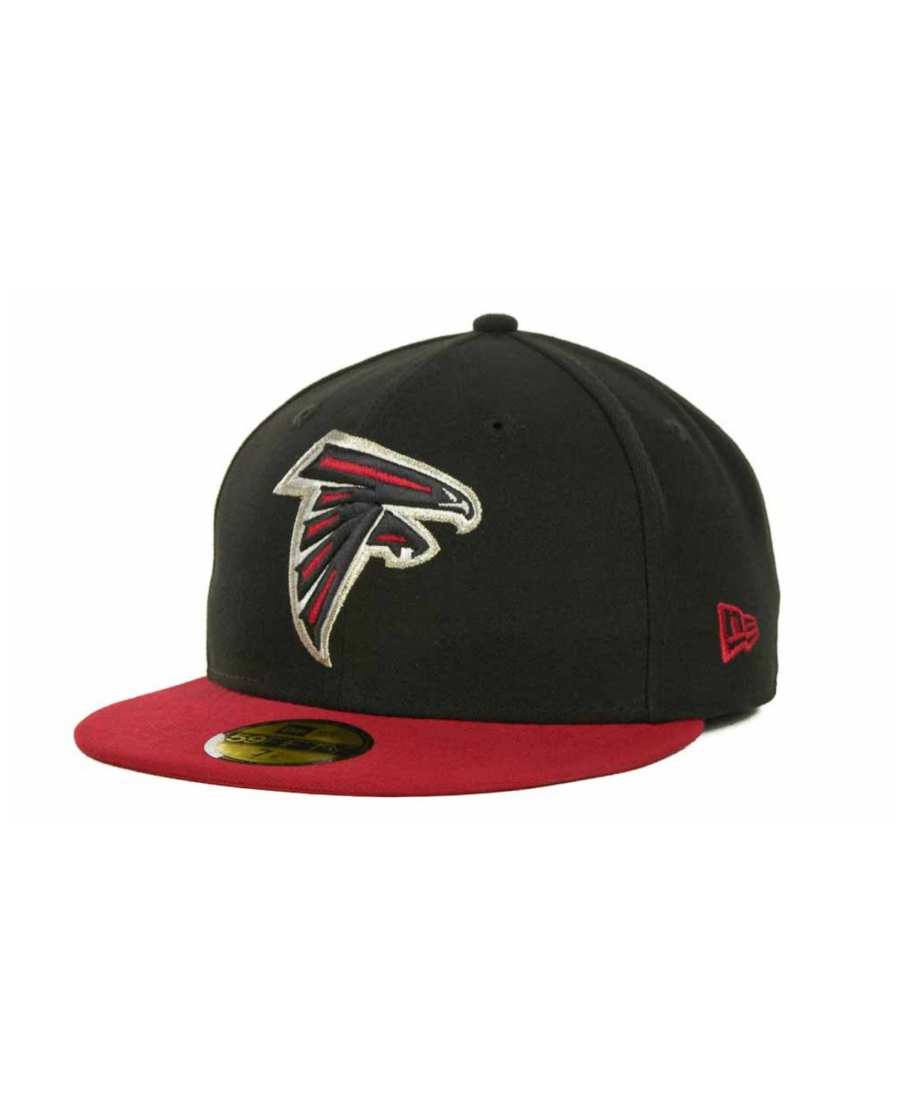 New era Atlanta Falcons Nfl Black Team 59fifty Cap in Black for Men