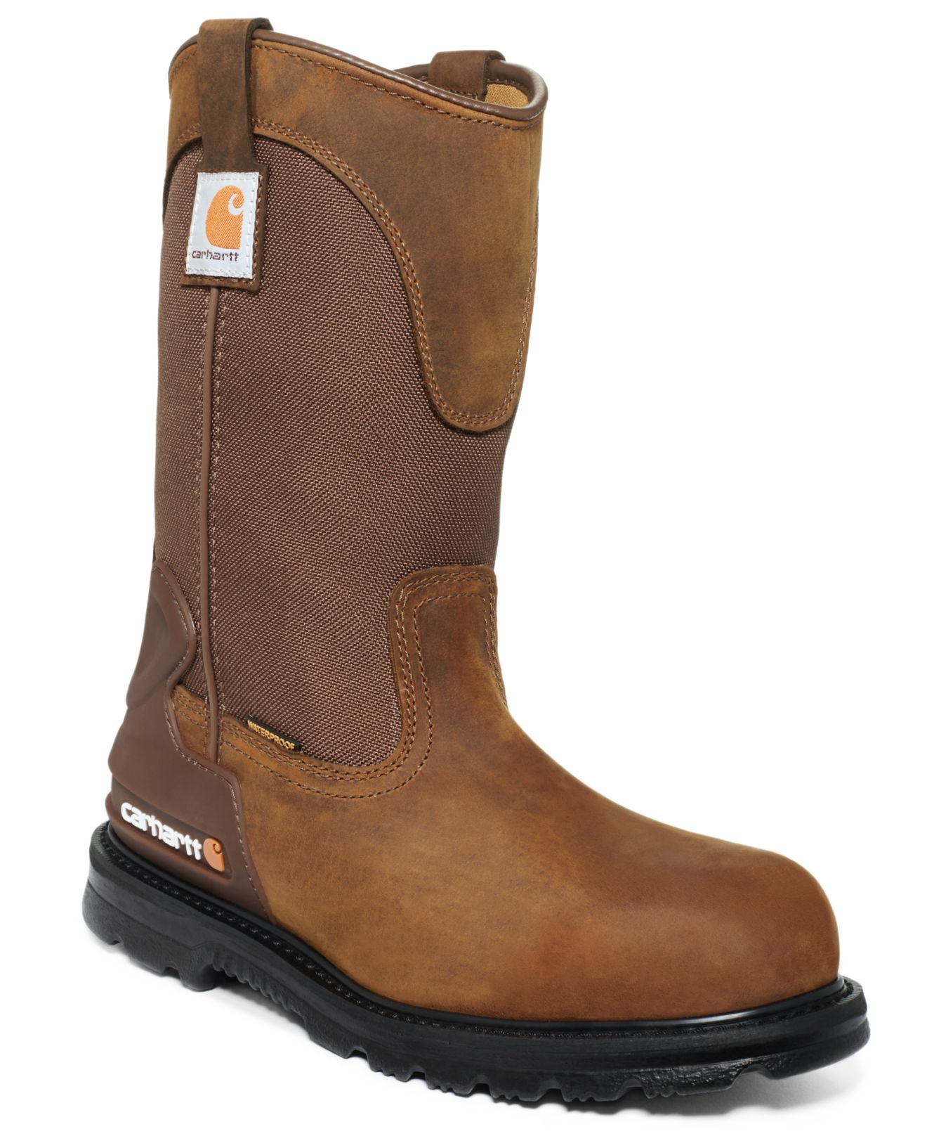 Lyst - Carhartt 11-Inch Bison Waterproof Steel Toe Work Boots in Brown ...
