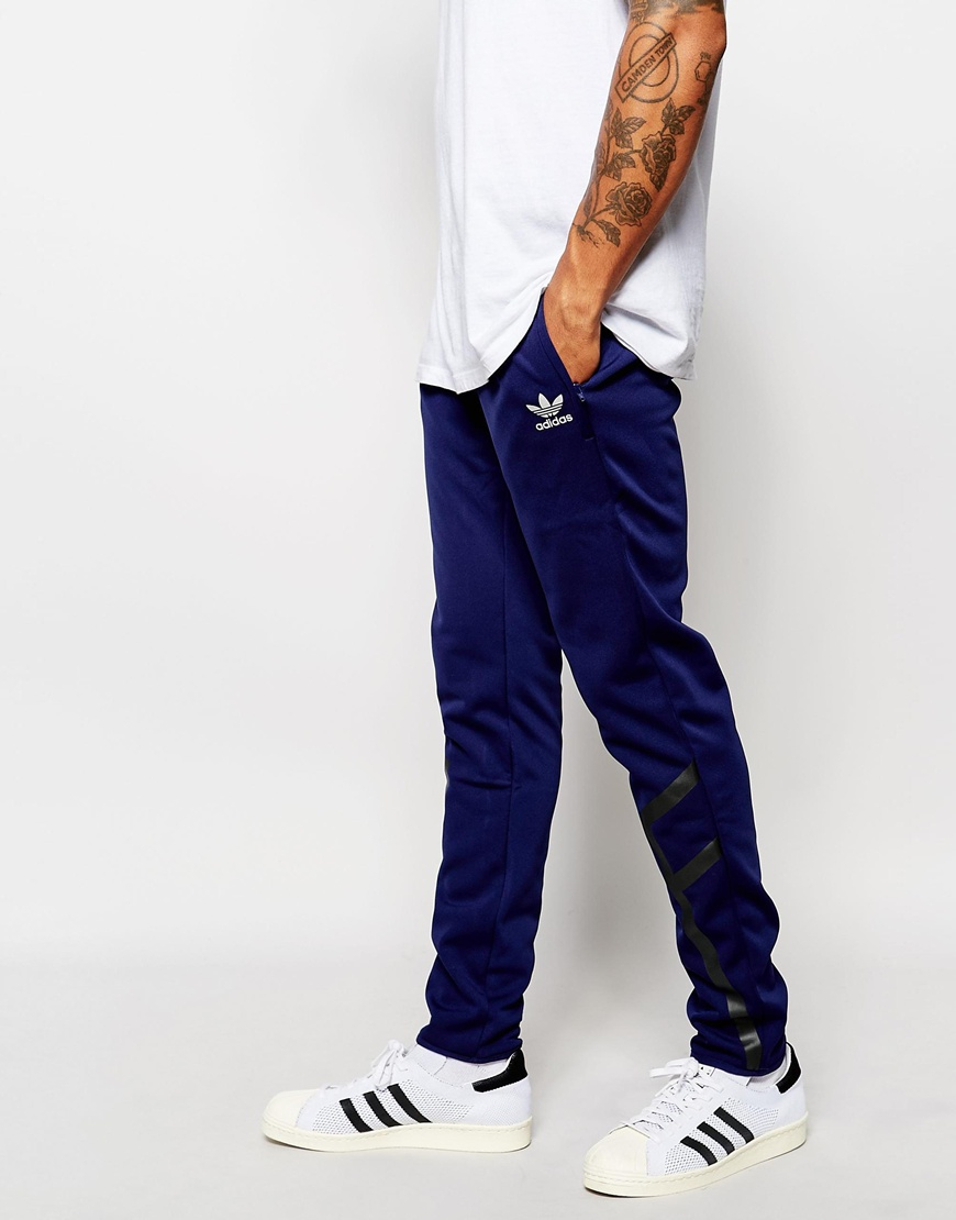 Lyst - Adidas Originals Tracksuit Joggers in Blue for Men