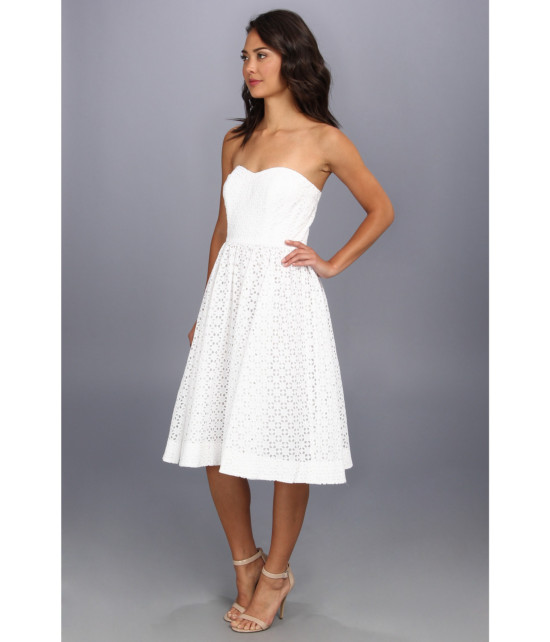 White Tea Length Dress