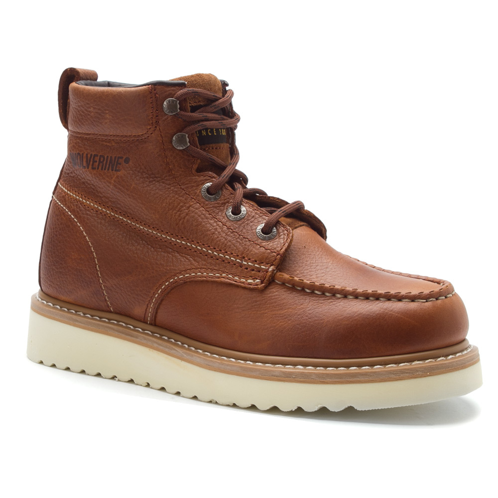 Lyst - Wolverine Moc-toe Wedge-heel Work Boot in Brown for Men