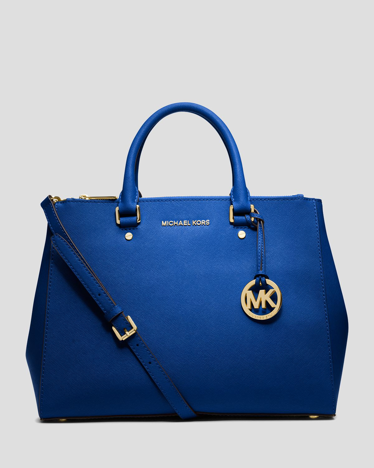 Lyst - Michael michael kors Satchel Large Sutton in Blue