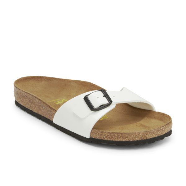 birkenstock white patent madrid