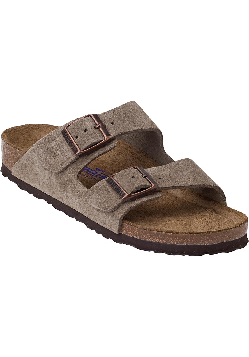 Birkenstock Arizona Taupe Suede in Brown | Lyst