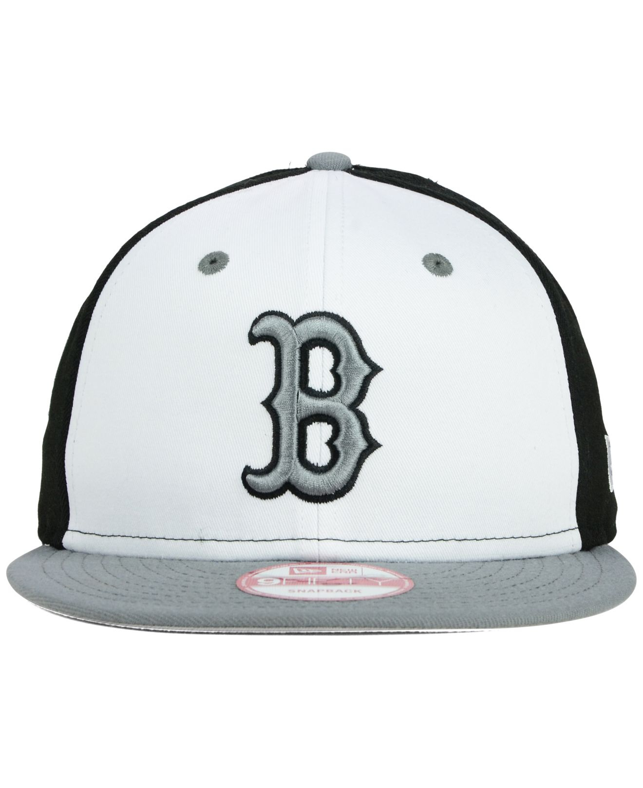 New Era Boston Red Sox Front Base 9Fifty Snapback Cap In White For Men ...