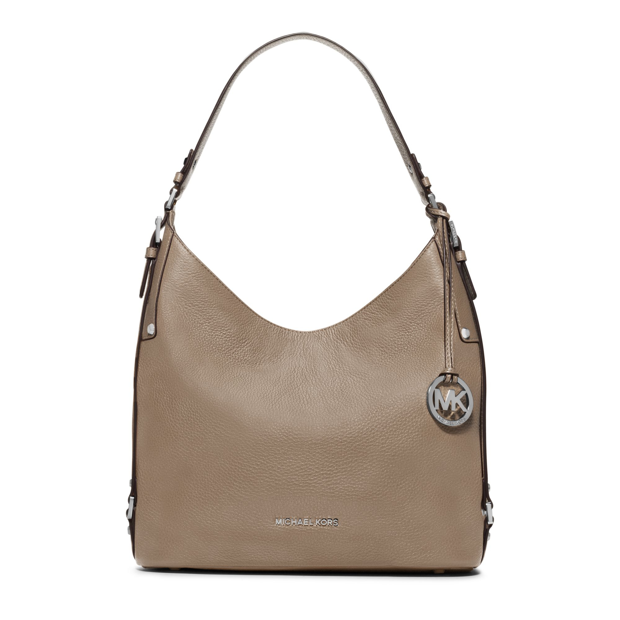 Lyst Michael Kors Bedford Large Leather Shoulder Bag In Brown Gallery