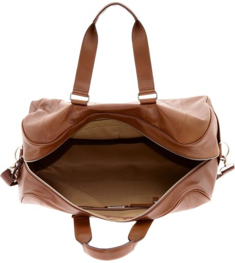 Banana Republic Leather Duffel in Brown for Men (tan) | Lyst