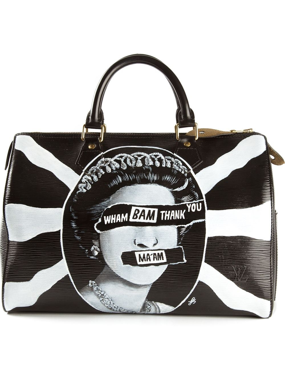 Lyst - Louis Vuitton Union Jack Printed Bowling Bag in Black