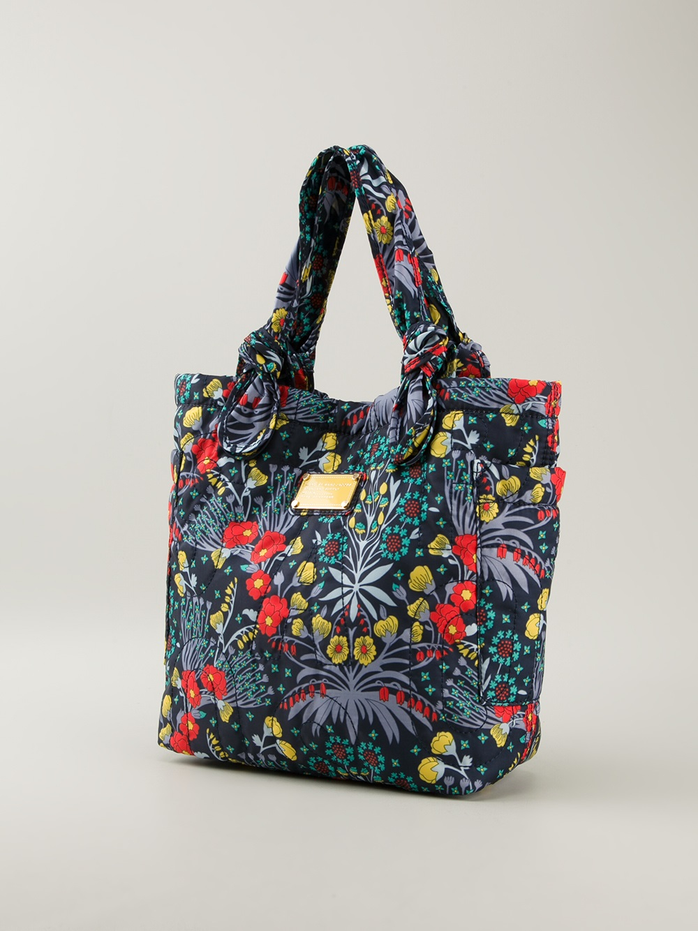 Lyst Marc By Marc Jacobs Floral Print Shopper Tote in Blue