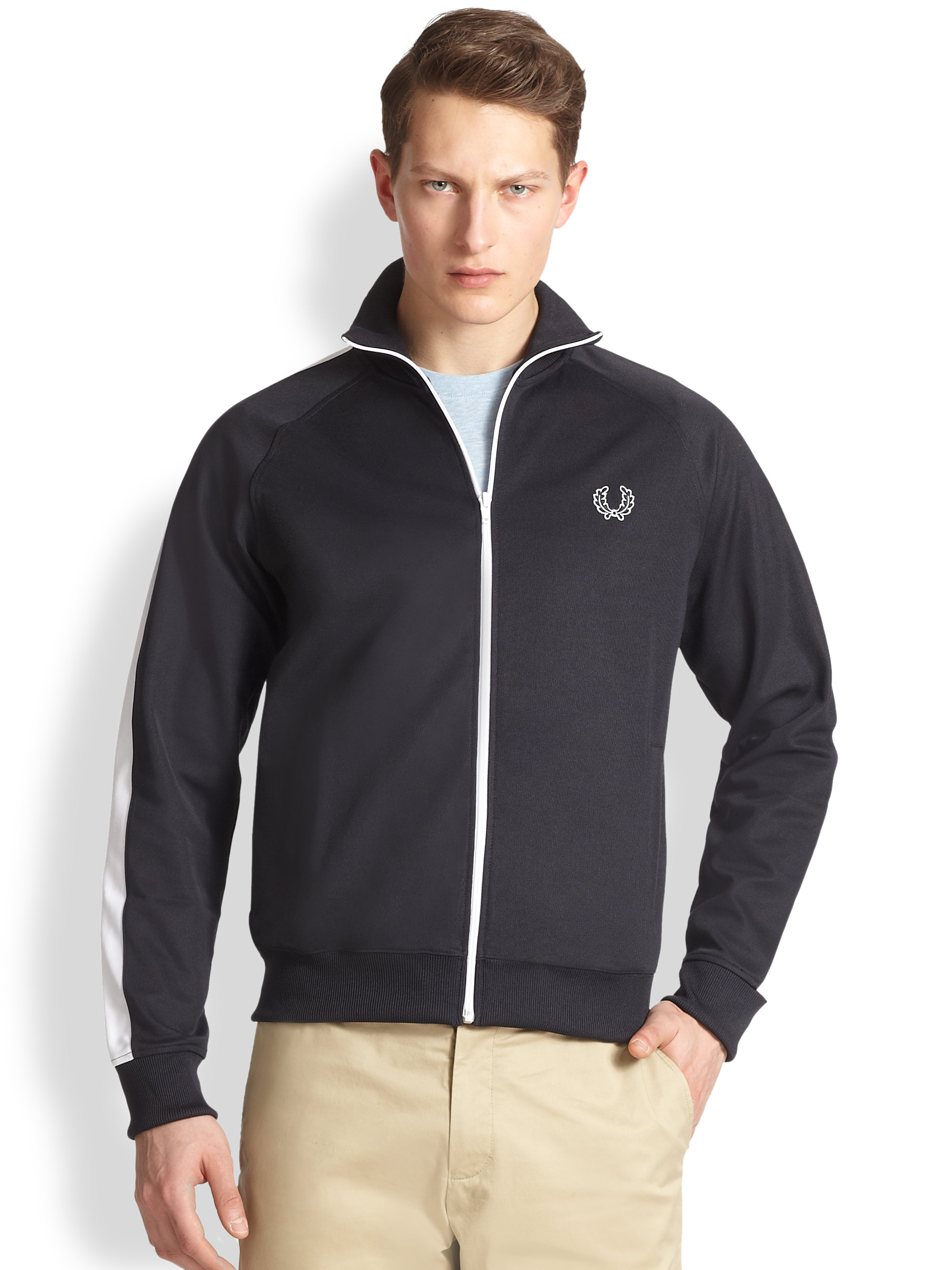 Lyst - Fred Perry Classic Track Jacket in Blue for Men