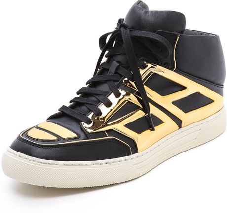 Alejandro Ingelmo Tron Sneakers in Black for Men (Black/Gold) | Lyst