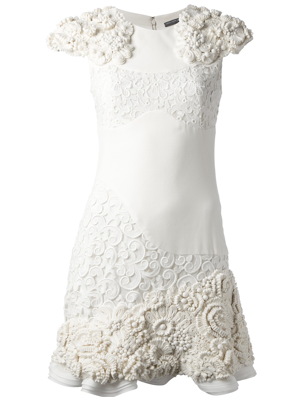Dress white embellished online