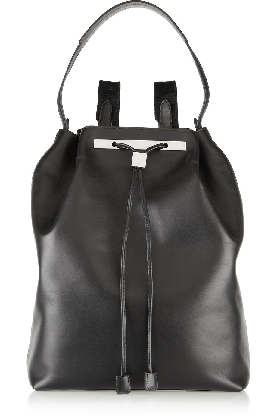 Lyst - The Row Large Leather Backpack in Black