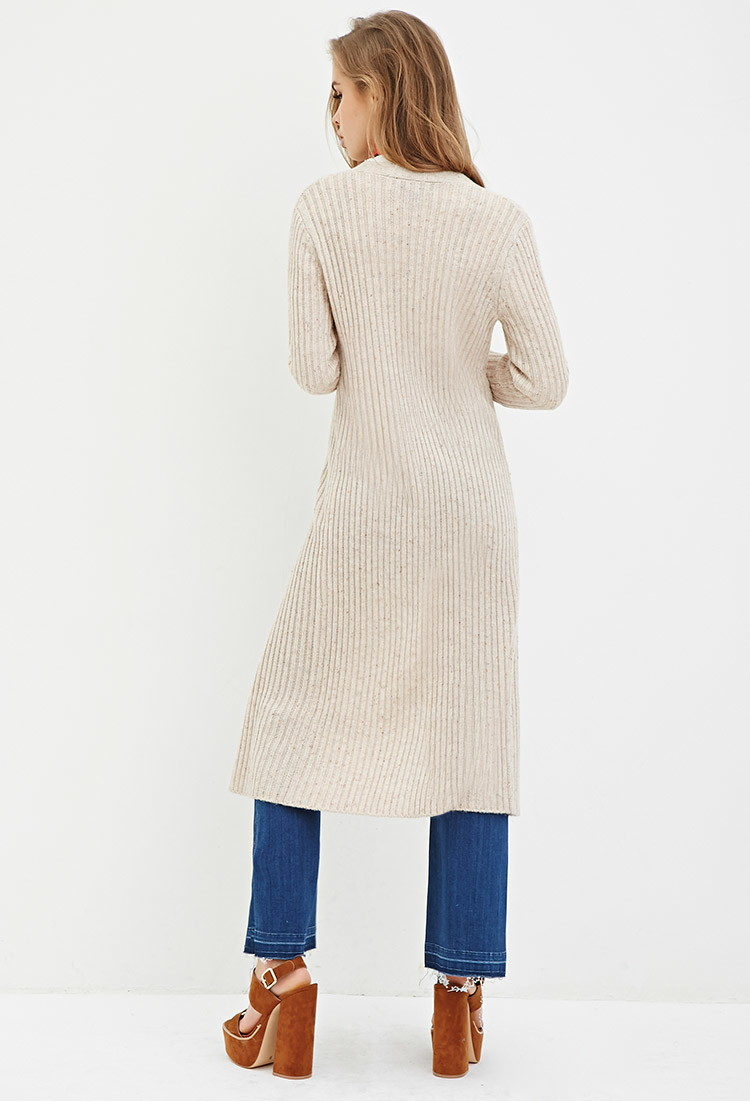 Forever 21 Ribbed Longline Cardigan You've Been Added To The ...