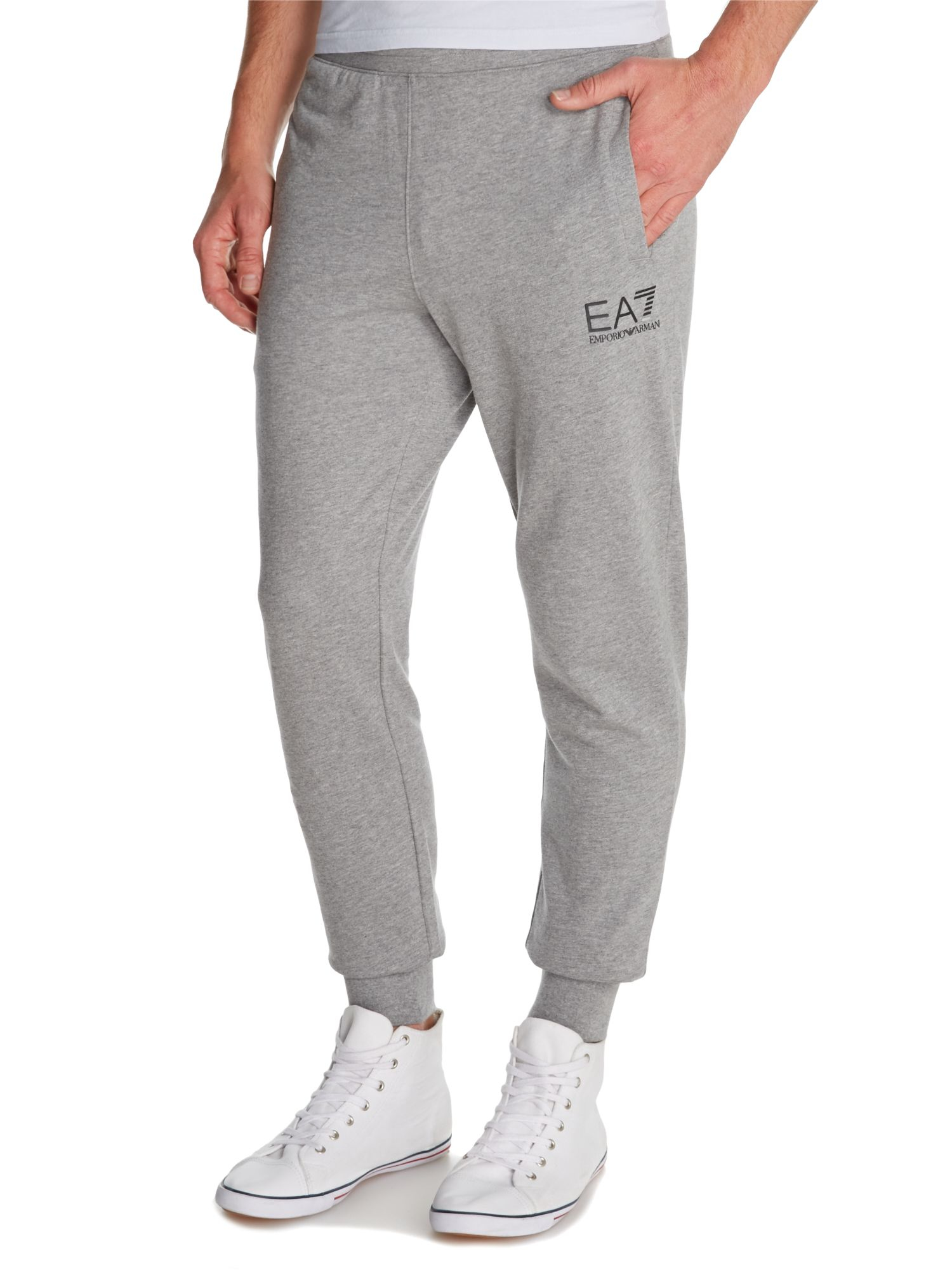 Ea7 Straight Leg Casual Tracksuit Bottoms in Gray for Men (Grey Marl ...