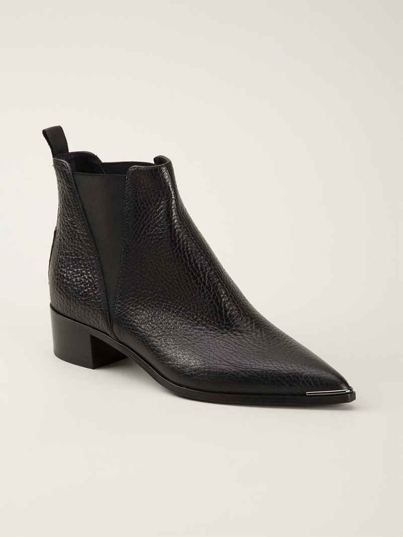 Lyst - Acne studios 'Jensen Grain' Boots in Black