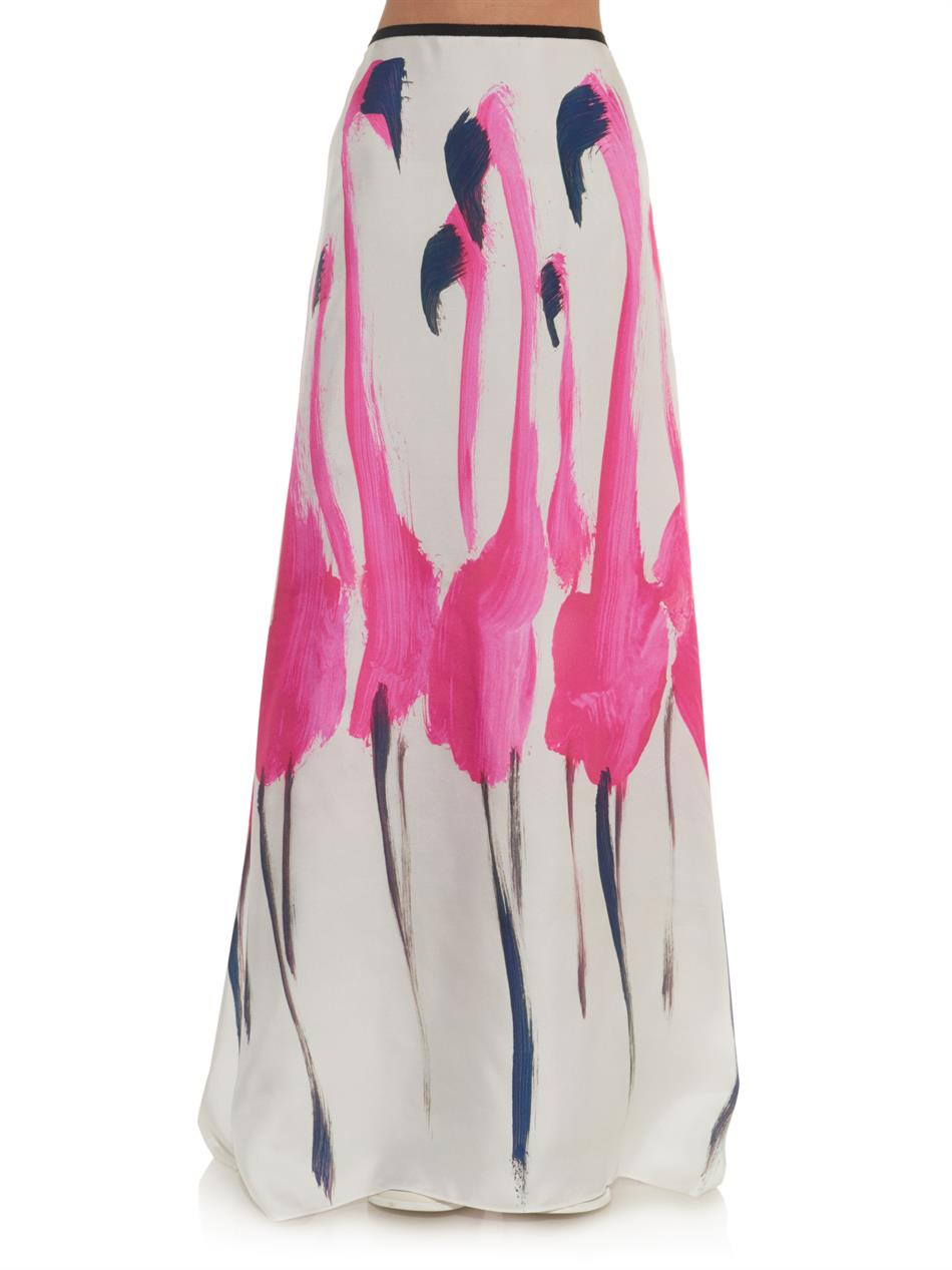 Flamingo Maxi flamingo print skirt Flamingo Maxi flamingo print skirt