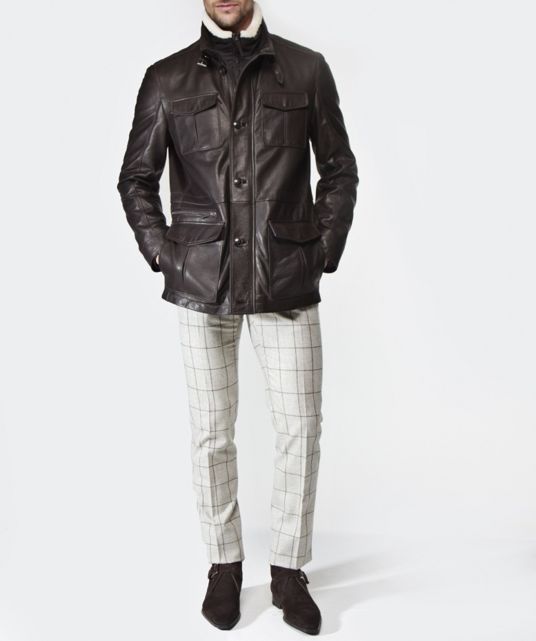 Lyst - Schneiders Hermes Leather Jacket in Brown for Men