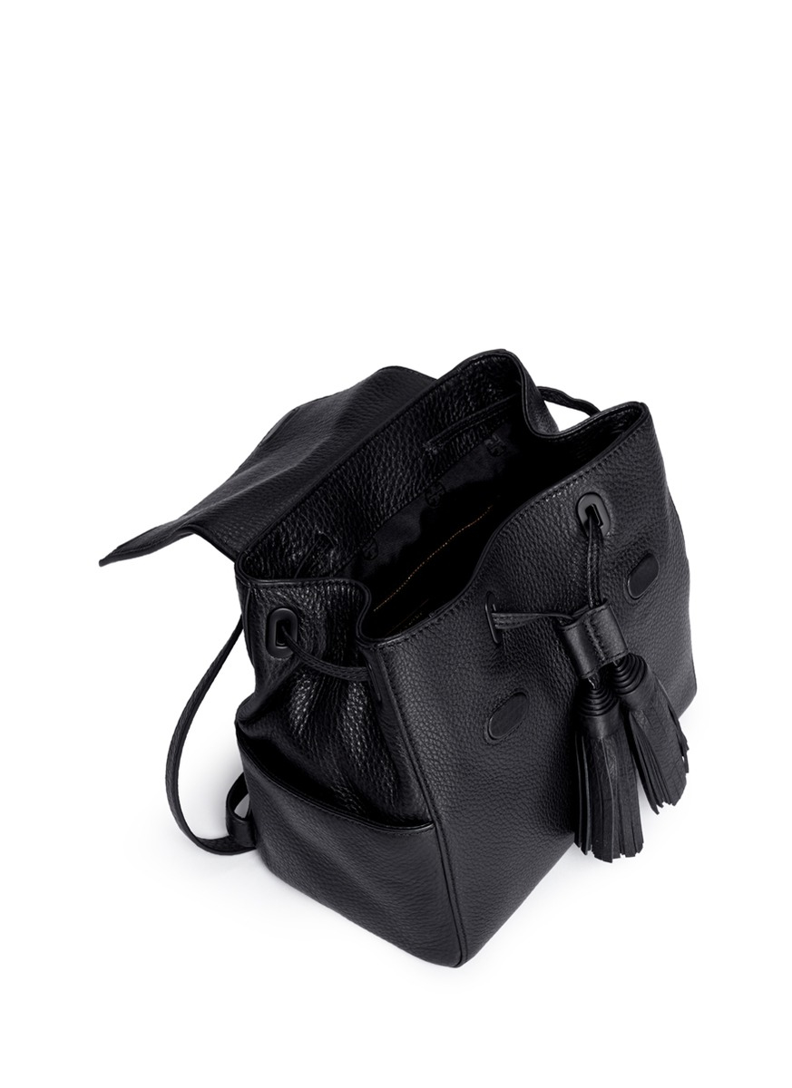 Tory burch 'thea' Mini Leather Backpack in Black Lyst