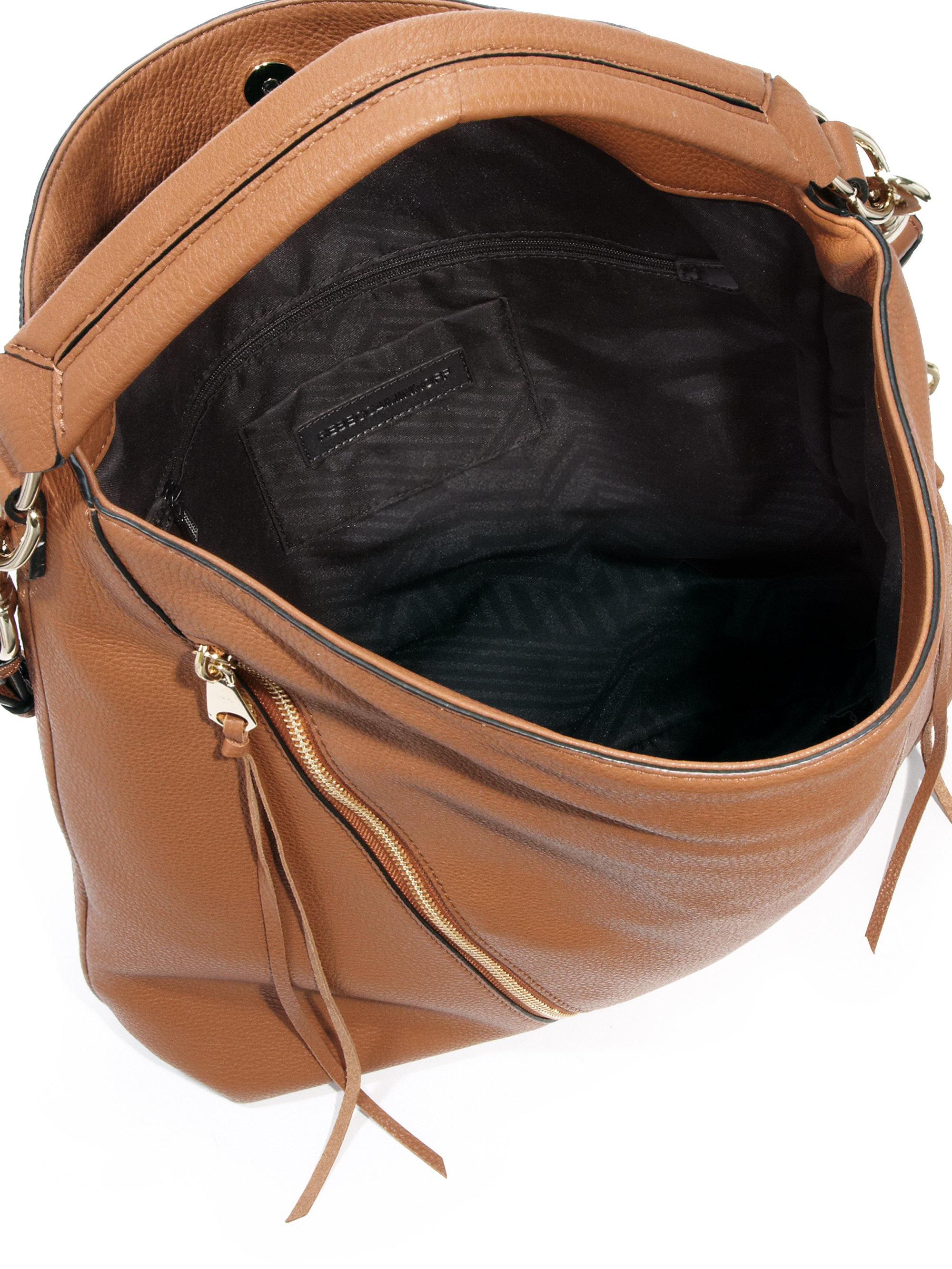 Lyst - Rebecca Minkoff Moto Leather Hobo Bag