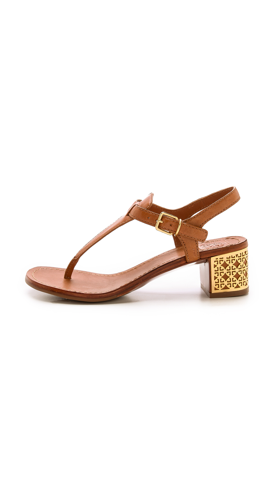 tory burch brown patent leather sandals