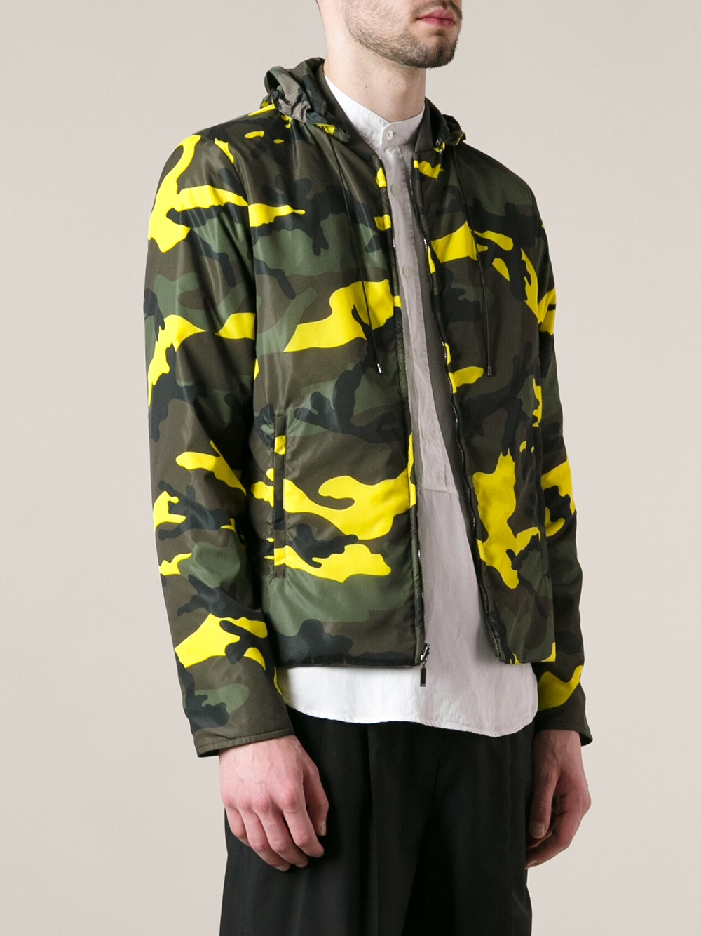 Valentino Camouflage Jacket in Green for Men | Lyst