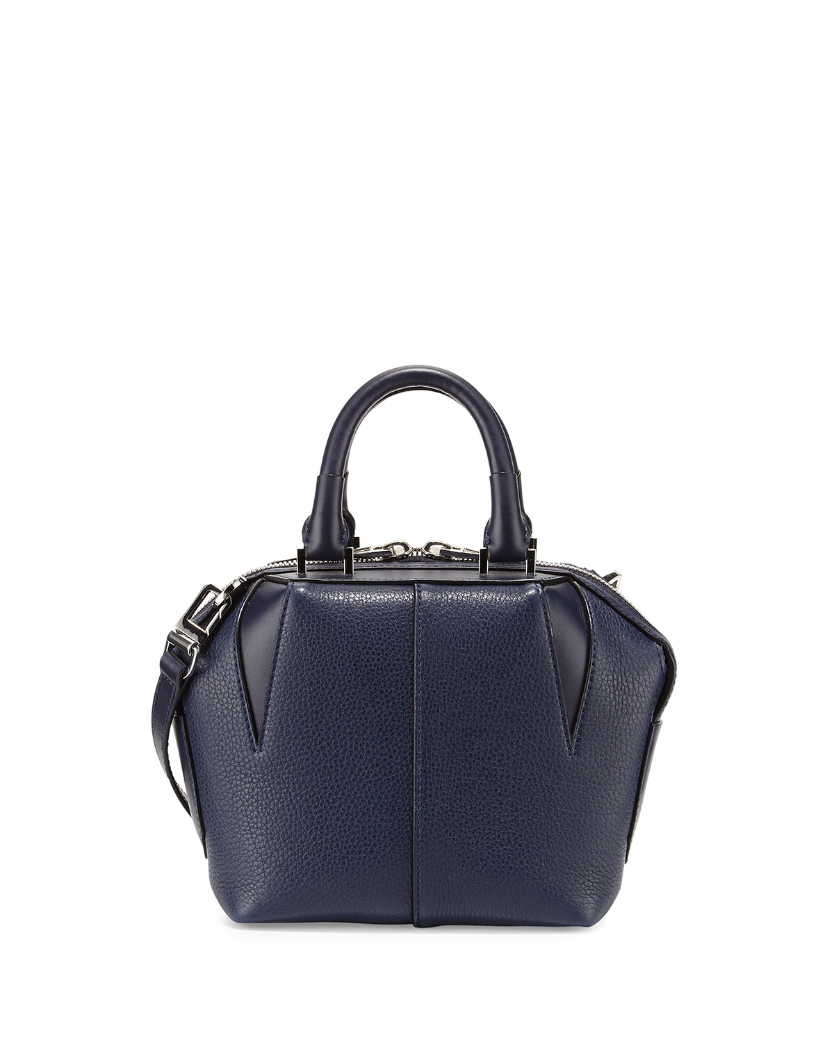 Alexander Wang Mini Emile Pebbled Leather Tote Bag in Blue (navy) | Lyst