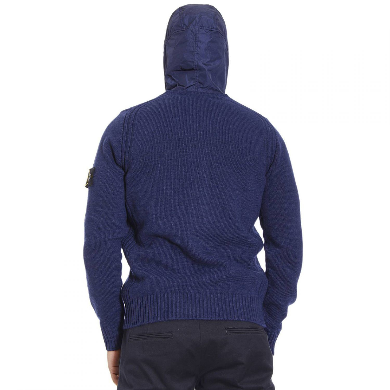 stone island cardigan navy