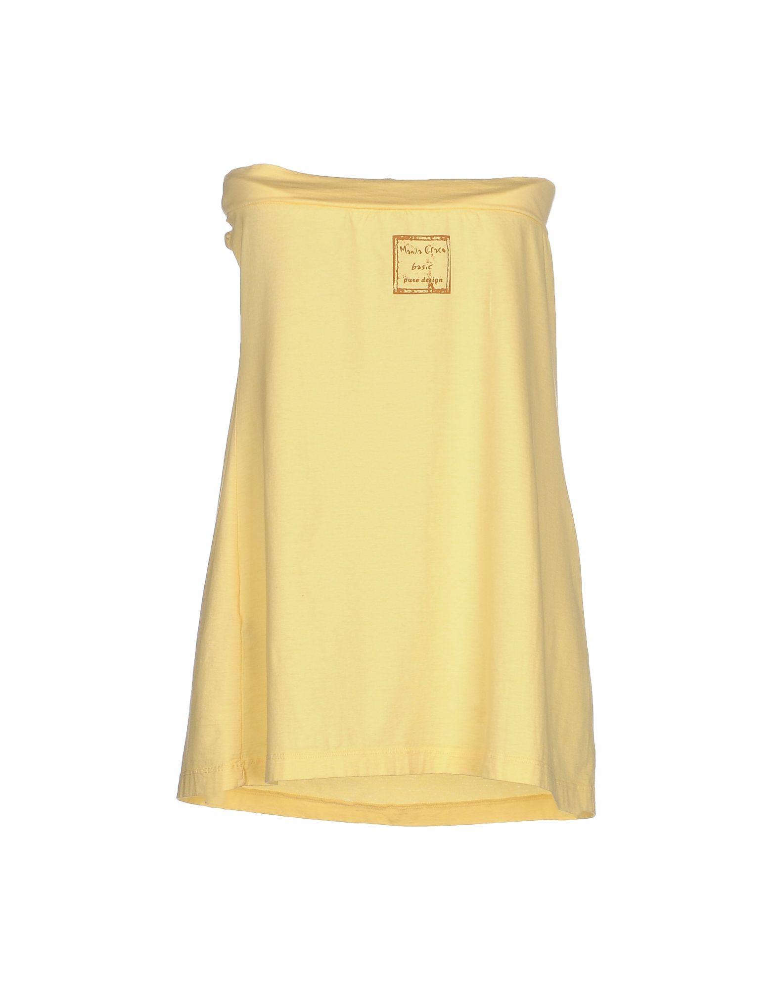 light yellow tube top