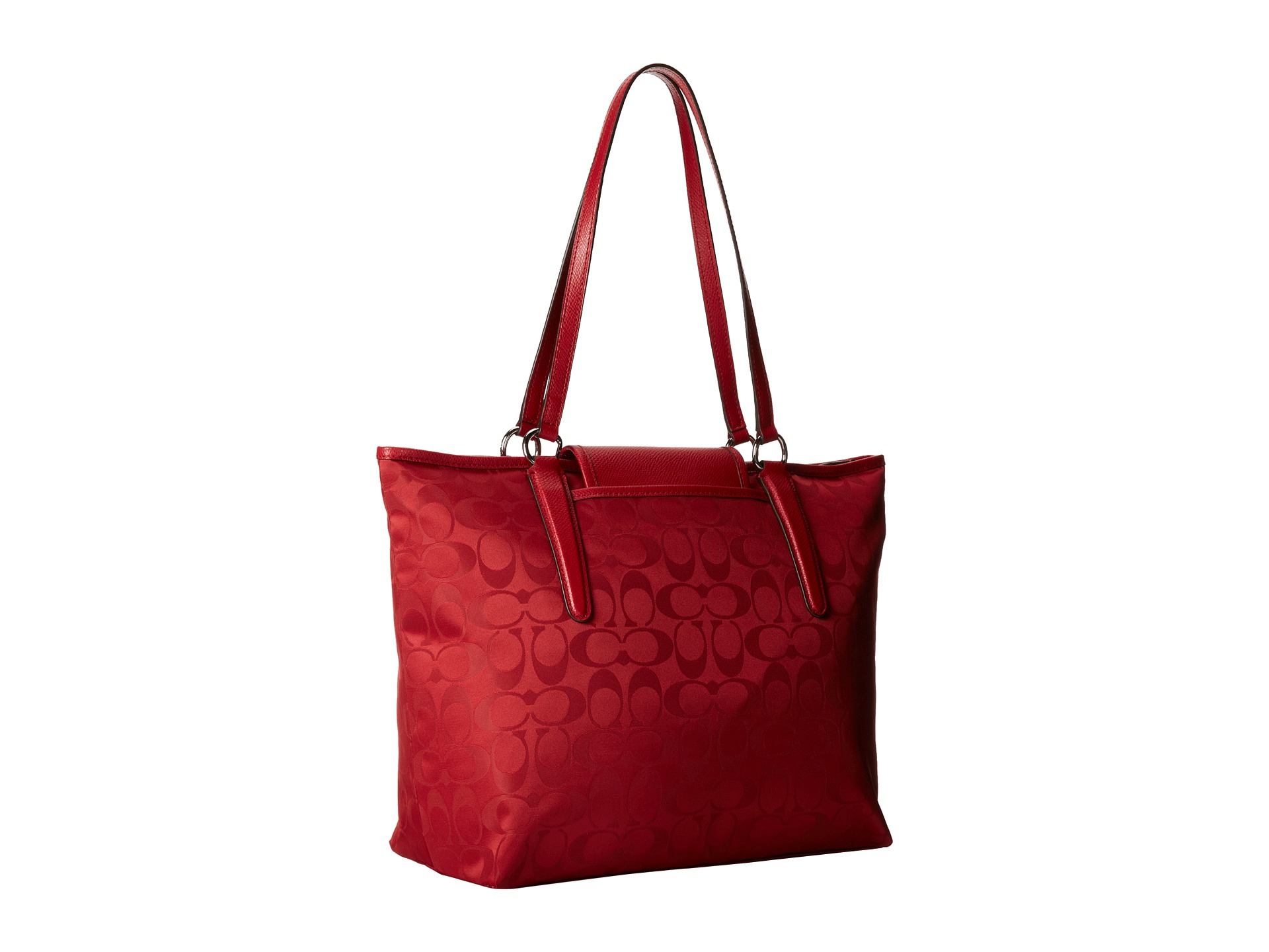 coach signature nylon tote