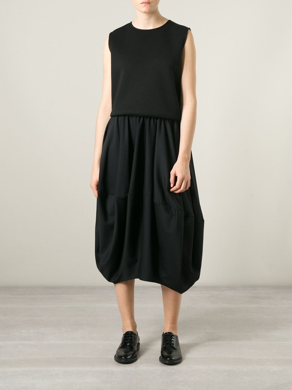 Lyst - Nomad Cocoon Shape Skirt in Black
