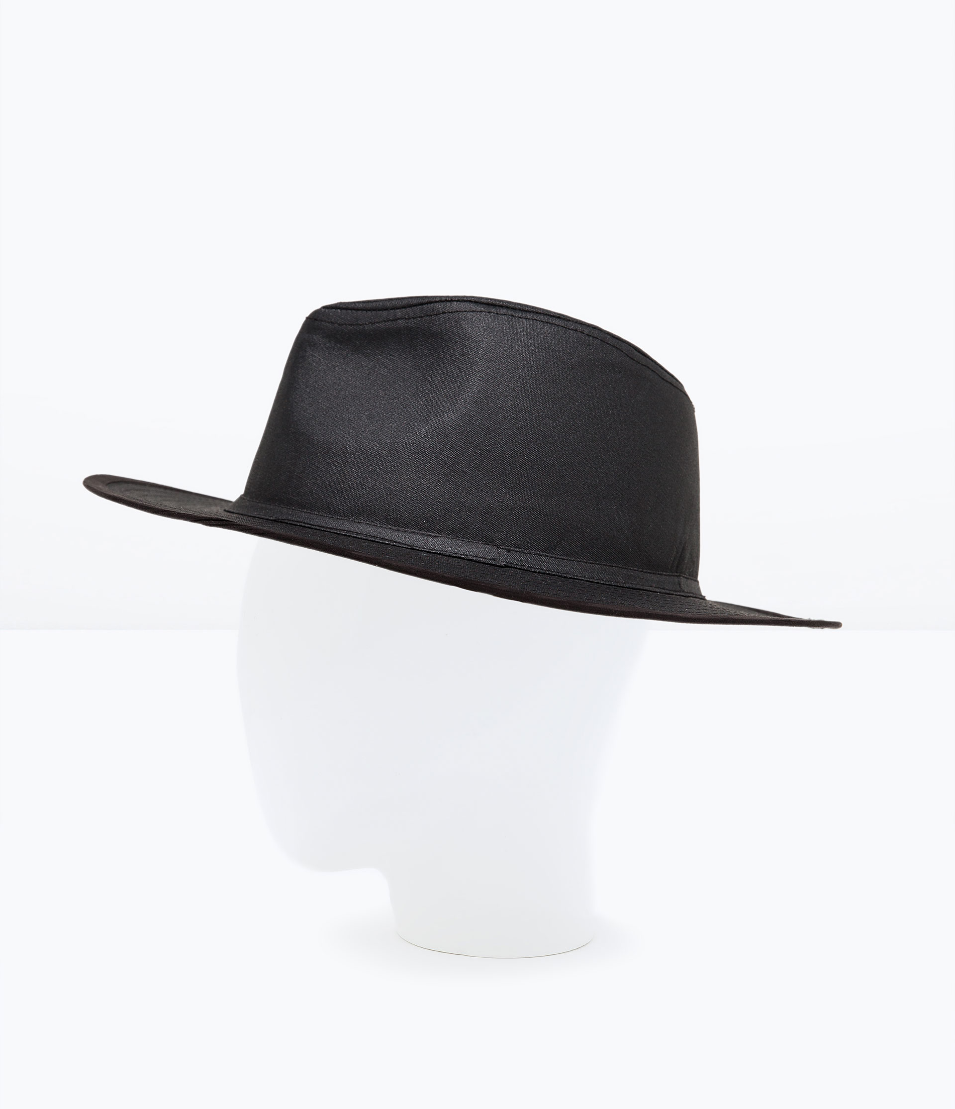 Zara WideBrimmed Cotton Hat in Black for Men Lyst