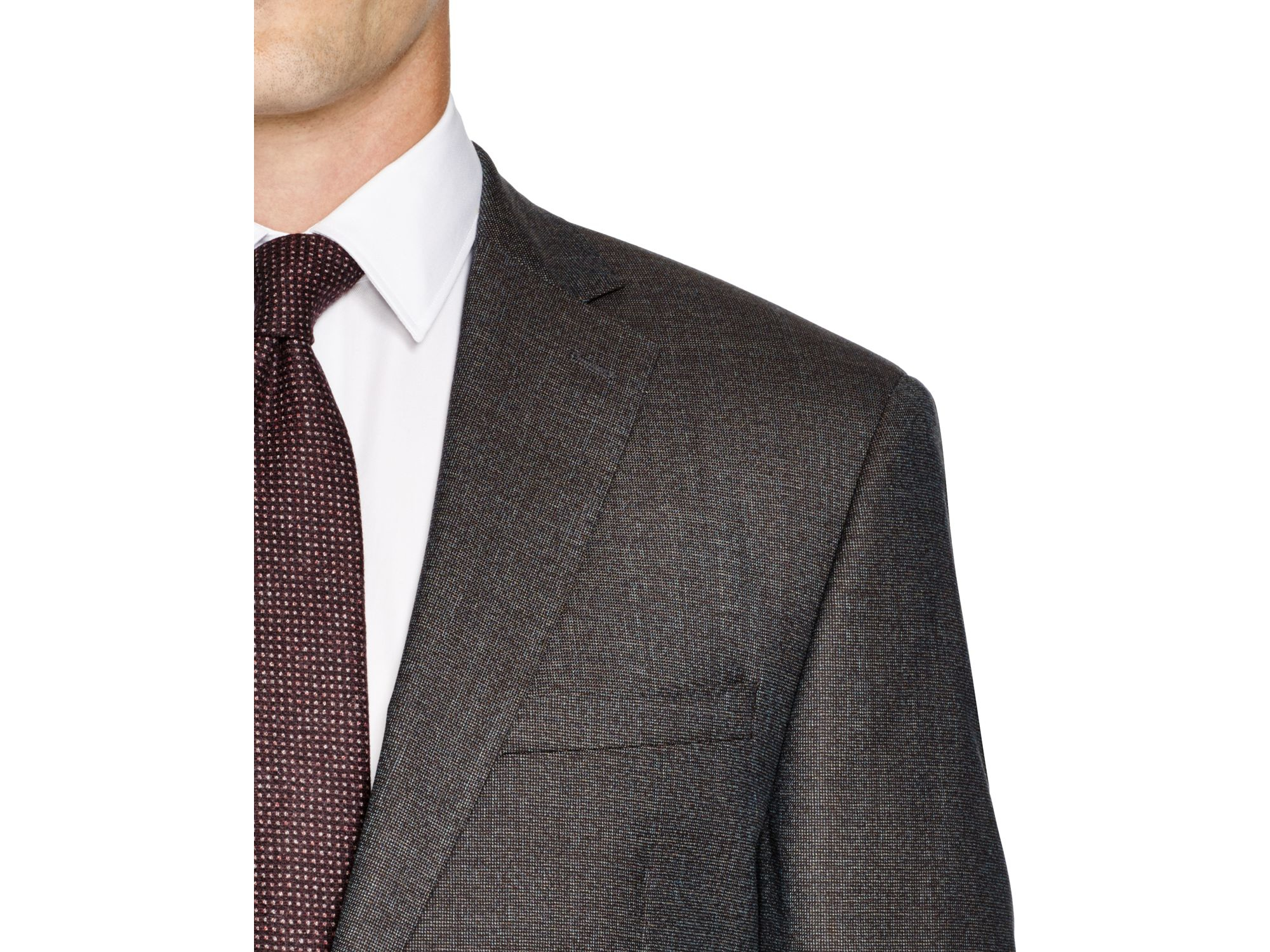 Lyst John Varvatos Star Usa Luxe Mélange Textured Slim Fit Suit Bloomingdale's Exclusive in