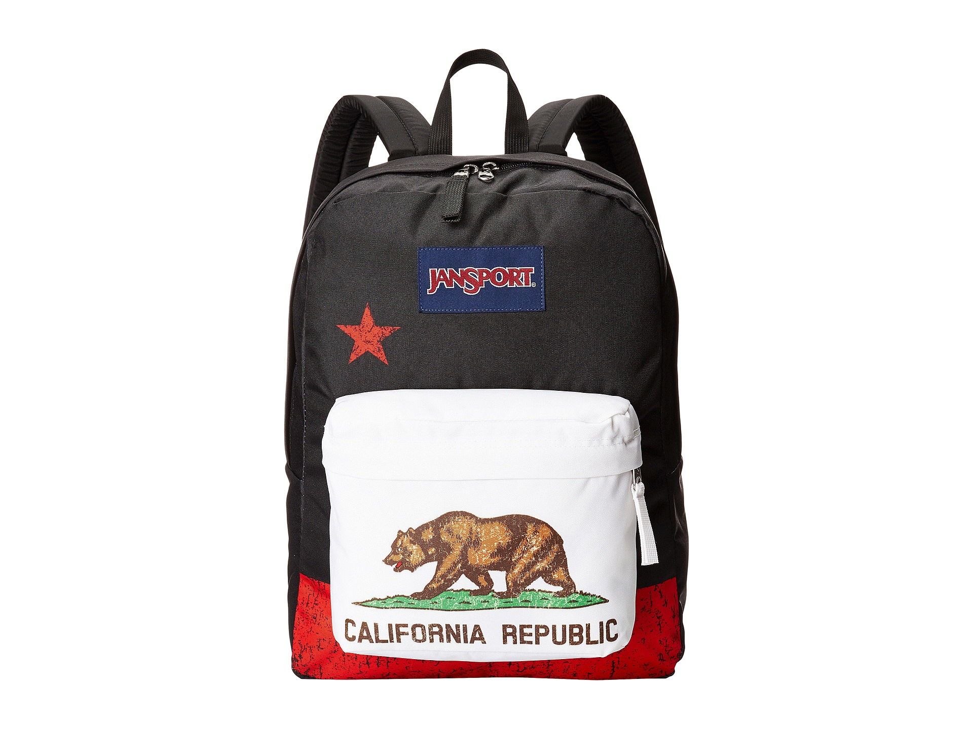 Jansport Superbreak® in Black (Red New California Republic) Lyst