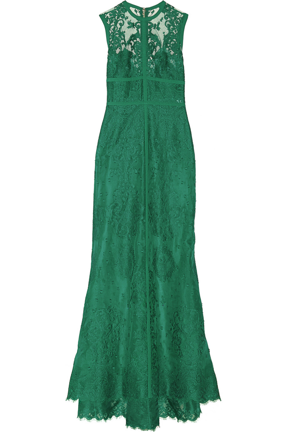 Lyst - Elie Saab Lace Gown in Green